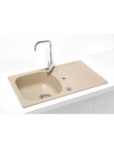 ALVEUS RECORD 30 melna granīta izlietne