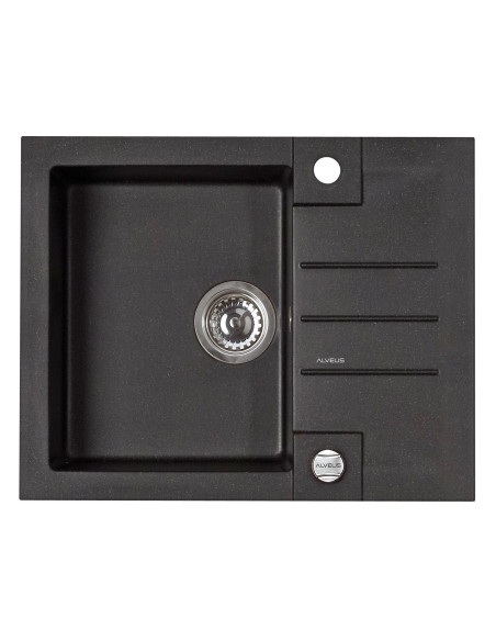ALVEUS ROCK 30 melna granīta izlietne ALVEUS ROCK 30 melna granīta izlietne