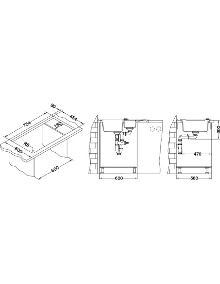 ALVEUS ROCK 70 melns + Tonia jaucējkrāns ALVEUS ROCK 70 melns + Tonia jaucējkrāns