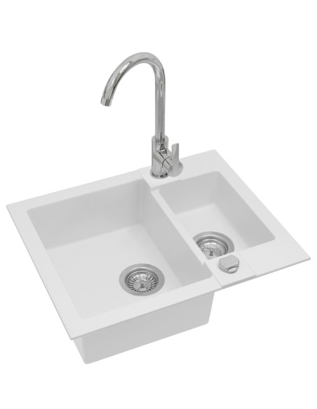 ALVEUS ROCK 80 balts + Tonia jaucējkrāns ALVEUS ROCK 80 balts + Tonia jaucējkrāns