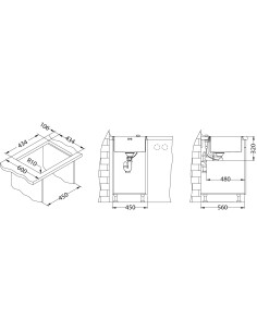 ALVEUSQUADRIX 30 tērauda izlietne MONARCH varš 2