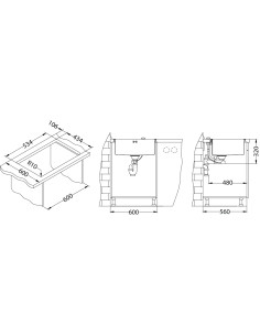 ALVEUSQUADRIX 50 tērauda izlietne MONARCH varš 2