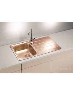 ALVEUS LINE 20 tērauda izlietne MONARCH antracīts 2