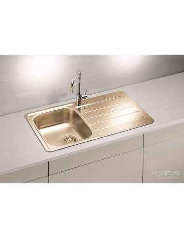 ALVEUS LINE 20 tērauda izlietne MONARCH antracīts