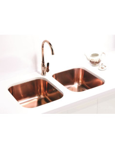 ALVEUS VARIANT 40 MONARCH zelta tērauda izlietne 2