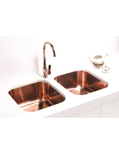 ALVEUS VARIANT 40 MONARCH zelta tērauda izlietne