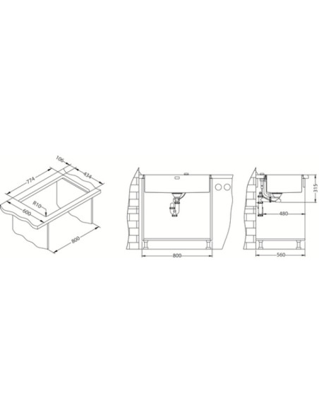 ALVEUS QUADRIX 60 zelta izlietne ALVEUS QUADRIX 60 zelta izlietne