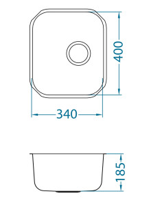 ALVEUS VARIANT 40 MONARCH tērauda izlietne varš 2