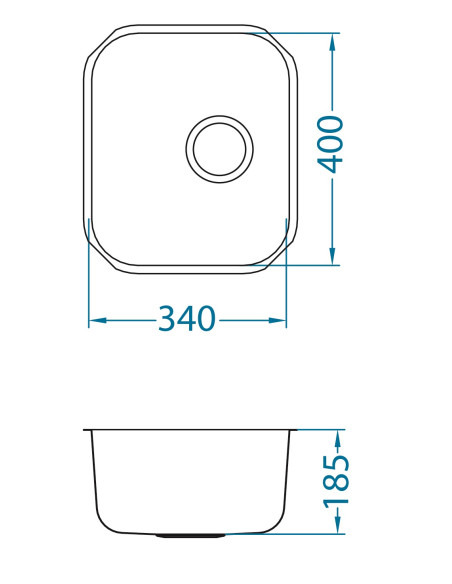 ALVEUS VARIANT 40 MONARCH tērauda izlietne varš