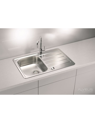 ALVEUS LINE MAXIM 70 satīna tērauda izlietne