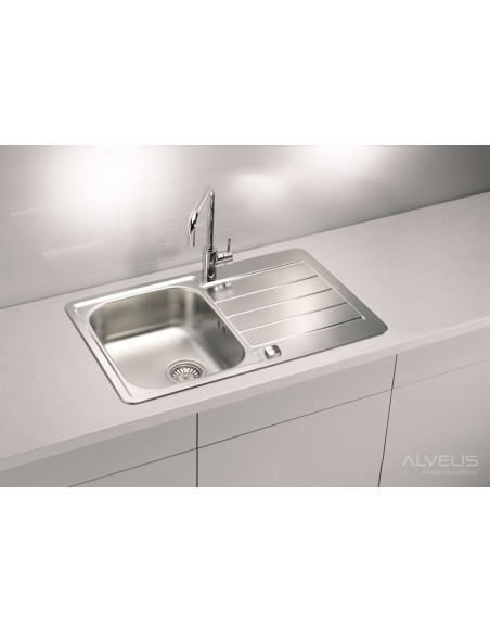 ALVEUS LINE MAXIM 70 satīna tērauda izlietne