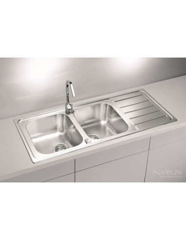 ALVEUS LINE MAXIM 70 satīna tērauda izlietne