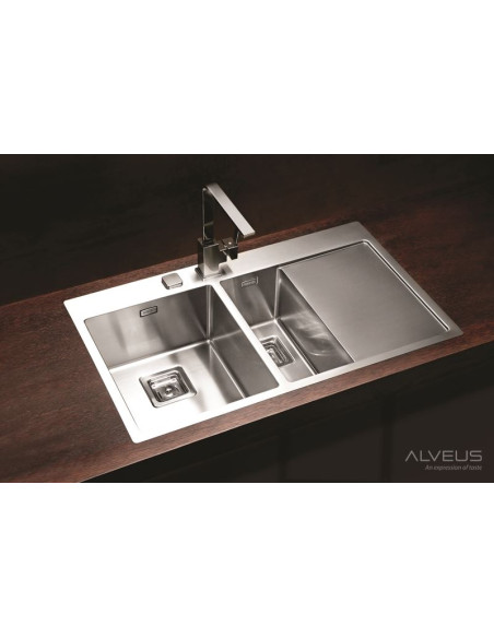 ALVEUS STYLUX 60 tērauda izlietne pa kreisi ALVEUS STYLUX 60 tērauda izlietne pa kreisi