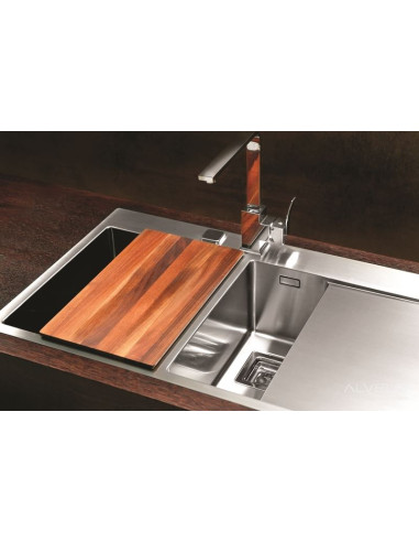 ALVEUS STYLUX 60 tērauda izlietne pa kreisi