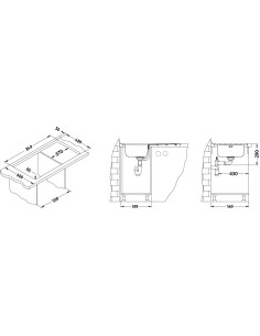 ALVEUS LINE MAXIM 20 FS satīna tērauda izlietne 2