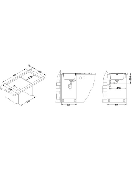 ALVEUS LINE MAXIM 20 FS satīna tērauda izlietne ALVEUS LINE MAXIM 20 FS satīna tērauda izlietne