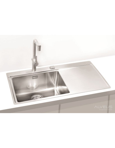 ALVEUS PURE 50 tērauda izlietne labi