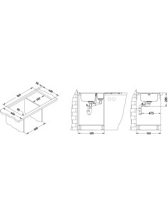 ALVEUS LINE MAXIM 10 satīna tērauda izlietne 2