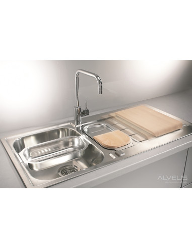 ALVEUS LINE MAXIM 10 satīna tērauda izlietne