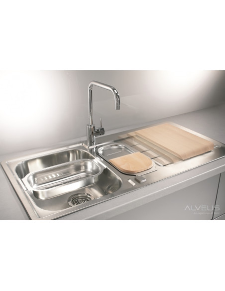 ALVEUS LINE MAXIM 10 satīna tērauda izlietne ALVEUS LINE MAXIM 10 satīna tērauda izlietne