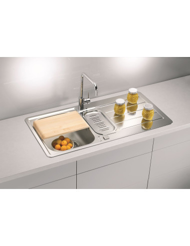 ALVEUS LINE MAXIM 10 satīna tērauda izlietne