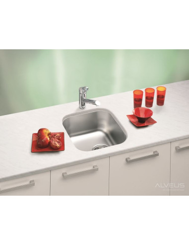 ALVEUS VARIANT 40 satīna tērauda zemmontējamā izlietne