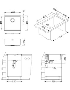 ALVEUS KOMBINO 40 FS satīna tērauda izlietne 2