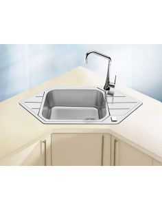 ALVEUS PRAKTIK 130 satīna tērauda izlietne 2