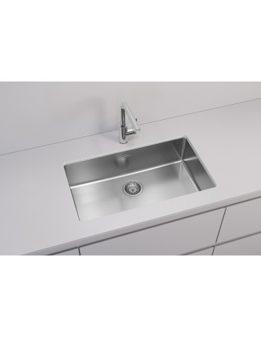 ALVEUS KOMBINO 60 satīna tērauda zemmontējamā izlietne