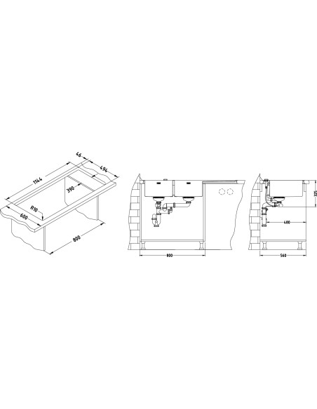 ALVEUS STYLUX 70 tērauda izlietne pa labi