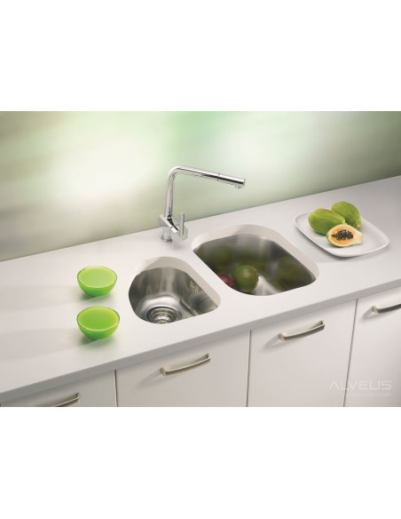 ALVEUS VARIANT 20 satīna tērauda zemmontējamā izlietne