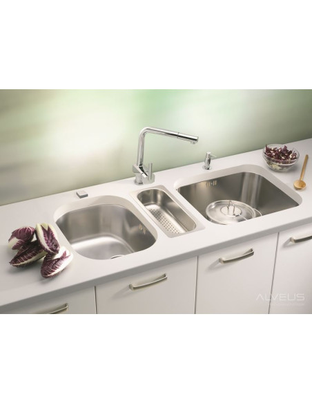 ALVEUS VARIANT 20 satīna tērauda zemmontējamā izlietne