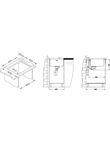 ALVEUS QUADRIX 30 tērauda izlietne