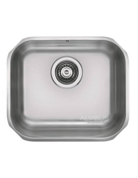 ALVEUS VARIANT 40 satīna tērauda izlietne ar plakanām malām ALVEUS VARIANT 40 satīna tērauda izlietne ar plakanām malām