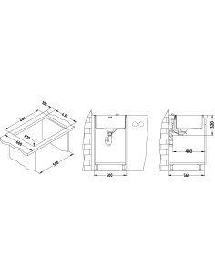 ALVEUS QUADRIX 40 tērauda izlietne 2