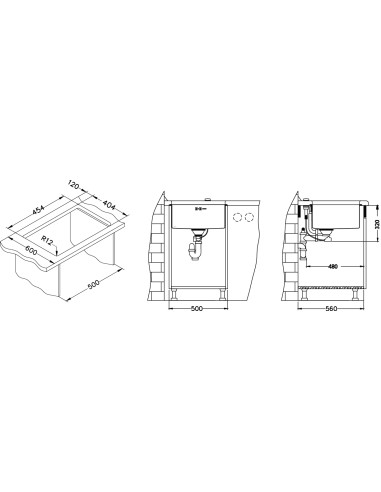 ALVEUS QUADRIX 40 tērauda izlietne