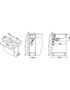 ALVEUS KOMBINO 10 satīna tērauda zemmontējama izlietne 2