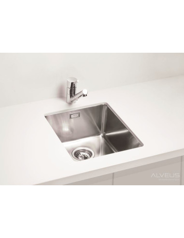 ALVEUS KOMBINO 20 satīna tērauda zemmontējamā izlietne