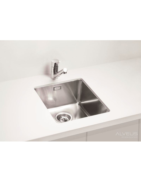 ALVEUS KOMBINO 20 satīna tērauda zemmontējamā izlietne