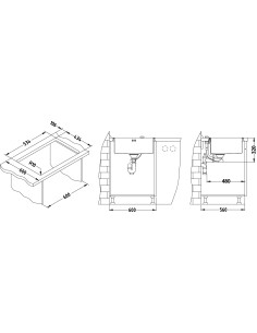 ALVEUS QUADRIX 50 tērauda izlietne 2