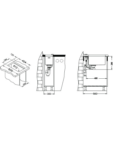 ALVEUS QUADRIX 10 tērauda izlietne