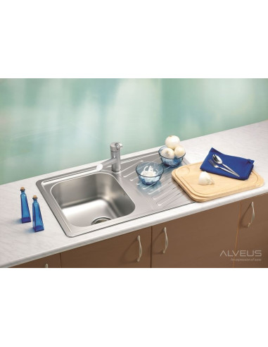 ALVEUS ELEGANT 30 tērauda linu izlietne