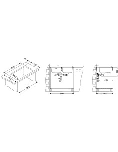 ALVEUS DUO 30 satīna tērauda zemmontējama izlietne 2