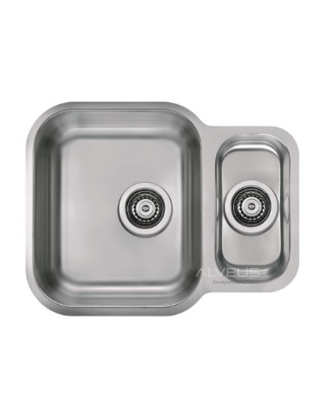 ALVEUS DUO 70 satīna tērauda zemmontējama izlietne