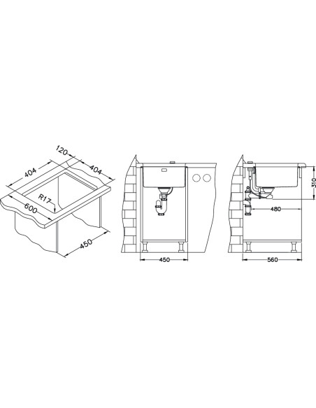 ALVEUS KOMBINO 30 satīna tērauda zemmontējamā izlietne ALVEUS KOMBINO 30 satīna tērauda zemmontējamā izlietne