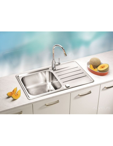 ALVEUS PRAKTIK 100 satīna tērauda izlietne