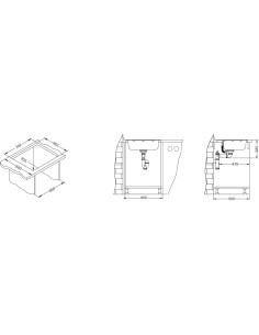 ALVEUS MORE 10 satīna tērauda izlietne FS 2