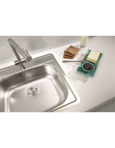 ALVEUS MORE 10 satīna tērauda izlietne FS