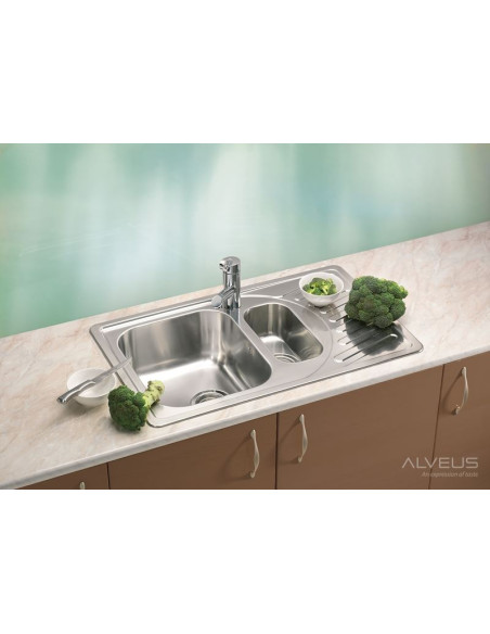 ALVEUS ELEGANT 110 satīna tērauda izlietne