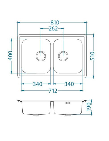 ALVEUS ELEGANT 40 satīna tērauda izlietne